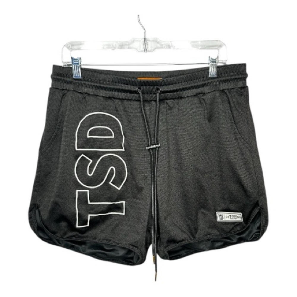 Black TSD Athletic Drawstring Shorts Size XL